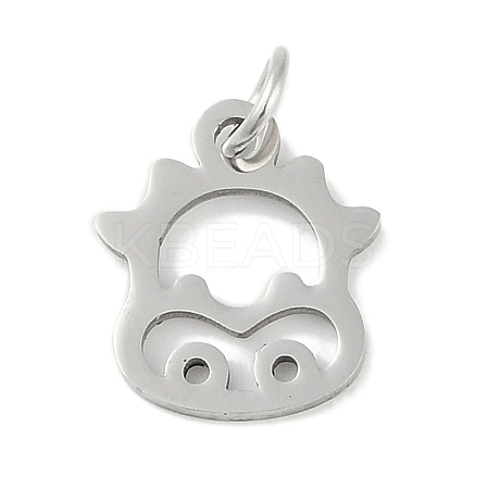 Non-Tarnish 304 Stainless Steel Pendants STAS-L279-001P-02-1