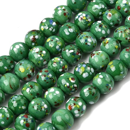 Handmade Lampwork Beads Strands LAMP-H071-01B-09-1