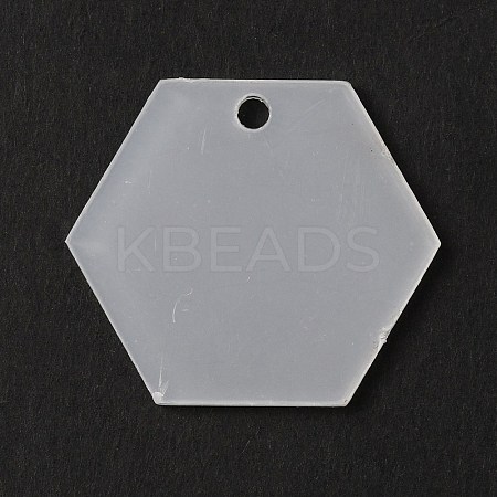 Transparent Acrylic Pendants LS-TACR-WH0001-70-1