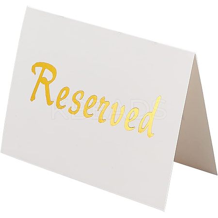 Coated Paper Reserved Signs DIY-WH0056-31-1