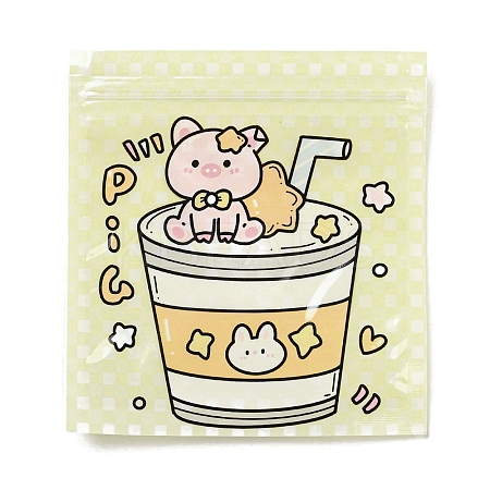 Square Plastic Packaging Resealable Bags OPP-K001-04E-1