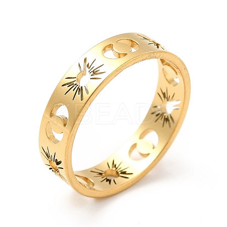 201 Stainless Steel Finger Rings for Women LS-RJEW-M013-01G-1-1