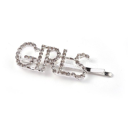 Alloy Rhinestone Hair Bobby Pins PHAR-WH0005-A12-1