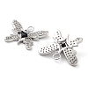 Rack Plating Brass Micro Pave Cubic Zirconia Pendants KK-M280-13P-02-3