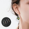 10Pcs Transparent Resin Earring Hooks FIND-YW0006-98G-6