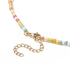 Natural Pearl & Glass Beaded Necklace for Women X-NJEW-JN04241-6