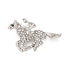 Zinc Alloy Crystal Rhinestone Brooch JEWB-U010-04P-05-1