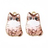 Alloy Enamel Pendants ENAM-M046-12G-C-2