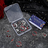 32Pcs 8 Styles Alloy Enamel Pendants ENAM-SC0007-41-6