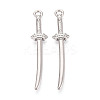 304 Stainless Steel Pendants STAS-N114-60P-1
