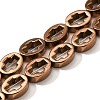 Electroplated Synthetic Non-magnetic Hematite Beads Strands G-L613-Z01-01D-1