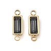 Birthstone 304 Stainless Steel Rhinestone Connector Charms STAS-L022-576G-11-1