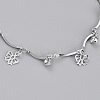 Brass Charm Anklets or Beaded Anklets AJEW-B005-31P-3