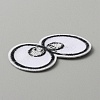Cartoon Style Double Eye Embroidered Cloth Patches PATC-WH0001-116A-2