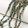 Electroplate Transparent Glass Beads Strands LS-EGLA-A034-T6mm-O10-1