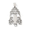 Non-Tarnish 201 Stainless Steel Pendants STAS-A090-12P-1