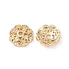 Brass Clear Cubic Zirconia Bead Caps KK-G551-03G-1