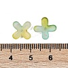 Metal Enlaced Acrylic Bead Caps OACR-G044-01E-3