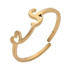 304 Stainless Steel Cuff Rings for Women RJEW-D285-01G-S-1
