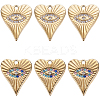 8Pcs 2 Colors 304 Stainless Steel Pendants STAS-SC0009-41-1