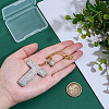 Polymer Clay Rhinestone Beads Penedant Decoration HJEW-PH02048-04-3