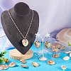 10Pcs Natural Shell Pendants PALLOY-TAC0204-7