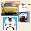 8 Pairs 2 Styles Eyelash Shape Waterproof PVC Picture Stickers DIY-HY0003-05B-5