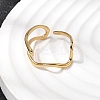 304 Stainless Steel Open Cuff Rings for Women RJEW-K313-13G-3