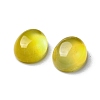 Natural Yellow Agate Cabochons G-A029-01-01-3
