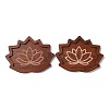 Lotus Shape Wooden Crystal Energy Stone Display Tray WICR-PW0001-05B-1