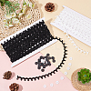 20Yards 2 Color Chinlon Elastic Force Lace Trim DIY-PH0008-47-3