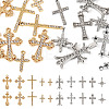 18Pcs 9 Styles Alloy with Crystal Rhinestone Pendants ALRI-TA0001-34-1