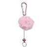 Aluminum Alloy Pom Pom Ball Beadable Keychain Bar HJEW-Q001-01A-1