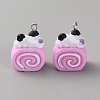 Opaque Resin Pendants RESI-CJC0028-05P-06-1