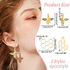 8Pcs 2 Styles Brass Pendants & Brass Micro Pave Cubic Zirconia Pendants KK-AR0003-70-4