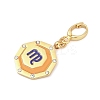 304 Stainless Steel Enamel Pendant Decoration STAS-S168-01G-06-2