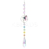 Teardrop Star Glass Crystal Suncatcher HJEW-JM04948-1
