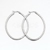 Tarnish Resistant Mixed 304 Stainless Steel Hoop Earring EJEW-P066-48P-2
