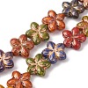 Painted Glass Beads Strands GLAA-B037-12B-12B-1
