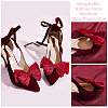 2Pcs Detachable Ribbon Satin Bowknot Shoe Decoration AJEW-PH0011-85B-4