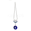 Evil Eye Alloy Lampwork Pendant Decorations LS-HJEW-M005-02A-AS-1