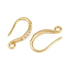 Brass Earring Hooks KK-B137-15G-02-2