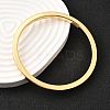 Brass Plain Bangles for Women BJEW-D339-01G-3