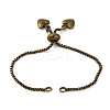 Brass Box Chain Bracelet Makings KK-C071-14AB-1