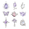 9Pcs 9 Styles Alloy Resin Pendants FIND-YW0012-23-1