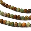 Natural Chrysocolla and Lapis Lazuli Beads Strands G-G278-B01-4mm-4