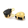 Brass Micro Pave Cubic Zirconia Charms KK-S336-02G-A-2
