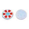 Transparent Printed Acrylic Cabochons TACR-N016-31-1