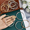 20Pcs 2 Colors Stainless Steel Twisted Ring Open Cuff Bangles BJEW-SC0001-33-3