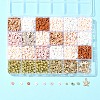 Bohemian Style DIY Disc/Flat Round Handmade Polymer Clay & CCB Plastic Beads & Alloy Enamel Pendant Jewelry Making Kits DIY-FS0007-75-7